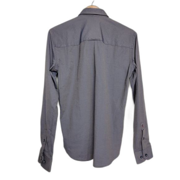 Eight X Premium Buckle Slim Fit Brown Button up Men's Long Sleeve Shirt - Small - Picture 2 of 5